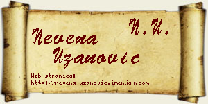 Nevena Uzanović vizit kartica
